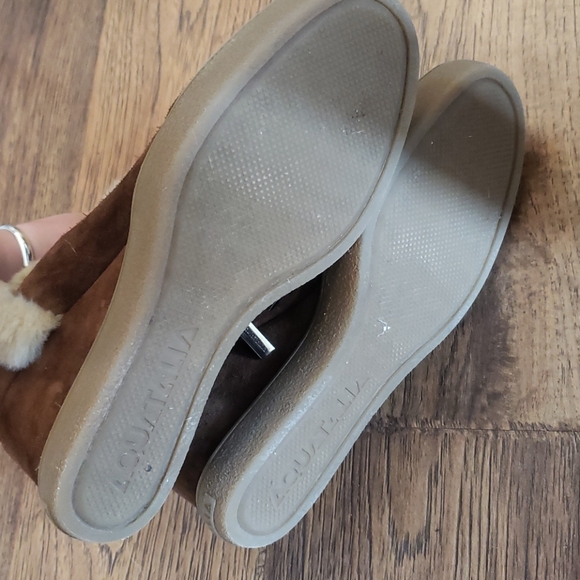Aquatalia Suede and Shearling Booties - Picture 4 of 4